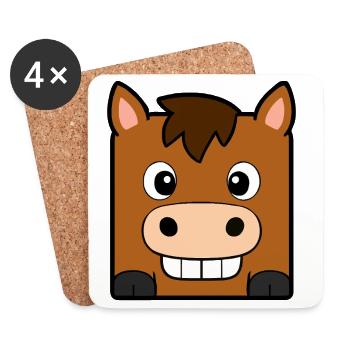 Horse - Coasters (set of 4) - white - Front