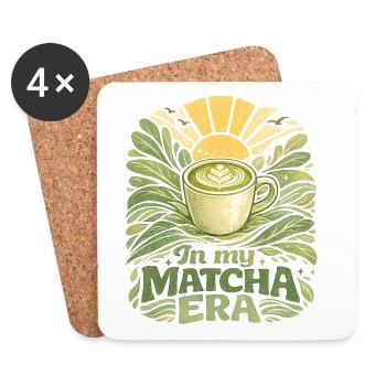 In my Matcha-era - Untersetzer (4er-Set) - Weiß - Vorne