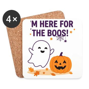 Ich bin hier für den wütenden Geist – lustiges Halloween - Untersetzer (4er-Set) - Weiß - Vorne