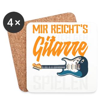 Lustiges Musiker - Untersetzer (4er-Set) - Weiß - Vorne