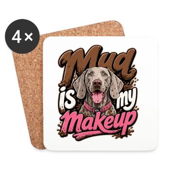 Weimaraner - Coasters (set of 4) - white - Front