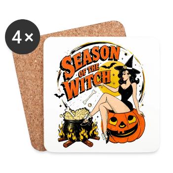 Witch Harvest Night - Coasters (set of 4) - white - Front