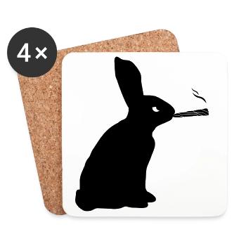 Hase Joint - Untersetzer (4er-Set) - Weiß - Vorne