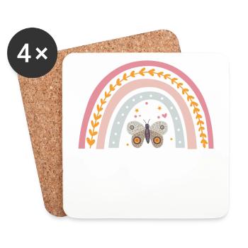 Nanny-regenbogen-entwurf Für Oma Der Mutter Tages - Untersetzer (4er-Set) - Weiß - Vorne