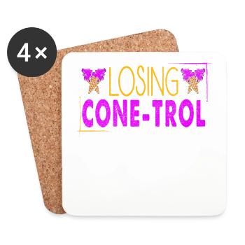 Perte de Cone-trol pour Frozen Sweet Fan - Dessous de verre (lot de 4) - blanc - Devant