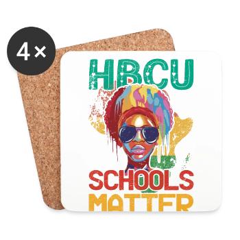 Les écoles Hbcu sont importantes pour les Afro-Américains fiers - Dessous de verre (lot de 4) - blanc - Devant