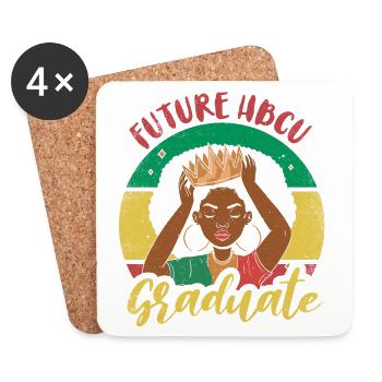 Future Hbcu graduate For Proud - Coasters (set of 4) - white - Front