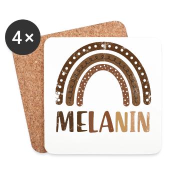 It is the melanin for me for the proud - Coasters (set of 4) - white - Front