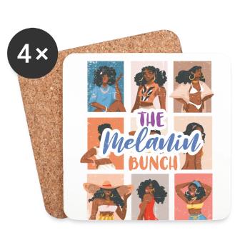 The Melanin Bundle For Proud African Americans - Coasters (set of 4) - white - Front