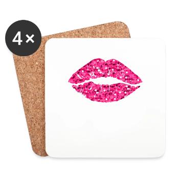 Like a Girl est un compliment pour les féministes - Dessous de verre (lot de 4) - blanc - Devant