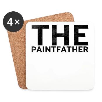 Das Paintfather Decorator Design Für Maler - Untersetzer (4er-Set) - Weiß - Vorne