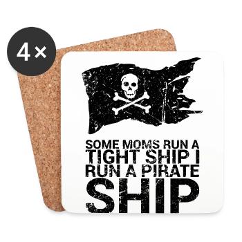 Some mothers lead a narrow ship, I - Coasters (set of 4) - white - Front