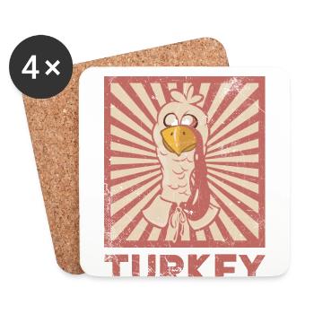 Turkey - Coasters (set of 4) - white - Front