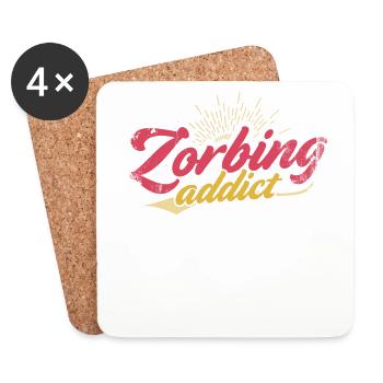 Zorbing Addict, Zorbing - Dessous de verre (lot de 4) - blanc - Devant