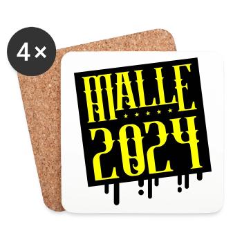 Malle 2024 Mallorca - Dessous de verre (lot de 4) - blanc - Devant