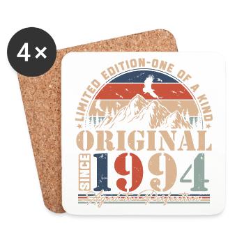 1994 Jahrgang Geburtstag Vintage Retro Geschenk - Untersetzer (4er-Set) - Weiß - Vorne