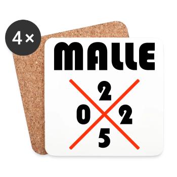 Malle 2025 - Coasters (set of 4) - white - Front