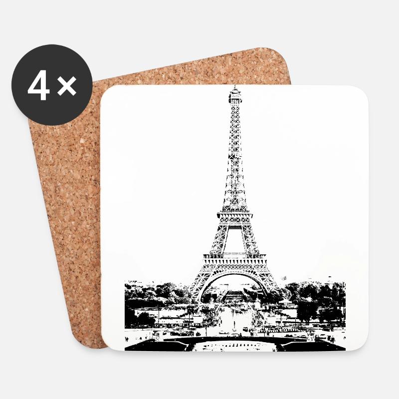 Paris. - Untersetzer (4er-Set) - Weiß
