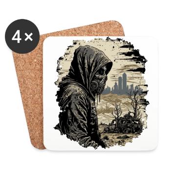 Ashes and Dust: The World Beyond - Coasters (set of 4) - white - Front