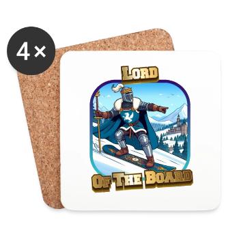 Lord Of The Board - Untersetzer (4er-Set) - Weiß - Vorne