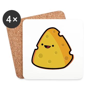 Cheese - Coasters (set of 4) - white - Front
