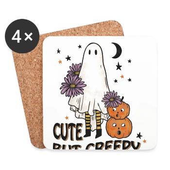 Horror Magic Magic Halloween T-Shirt Gift - Coasters (set of 4) - white - Front