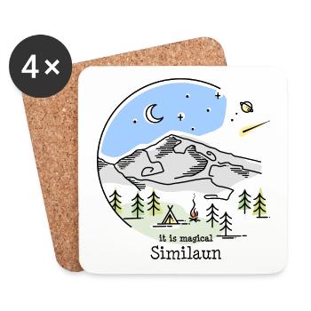 Similaun Berg Tirol Ötztal Ötztaler Alpen Souvenir - Untersetzer (4er-Set) - Weiß - Vorne