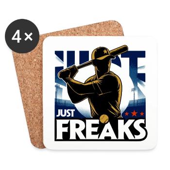 Just Freaks Baseball Sport Team - Just Freaks ® - Dessous de verre (lot de 4) - blanc - Devant