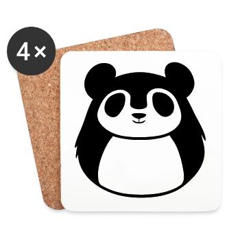 Panda - Coasters (set of 4) - white - Front