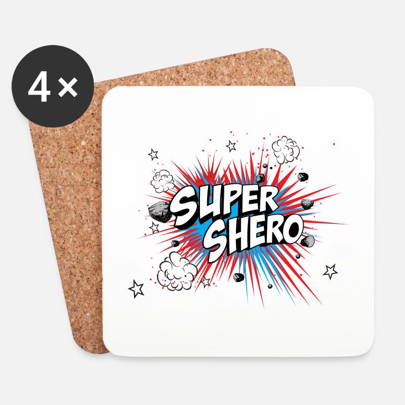 Shero - Untersetzer (4er-Set) - Weiß