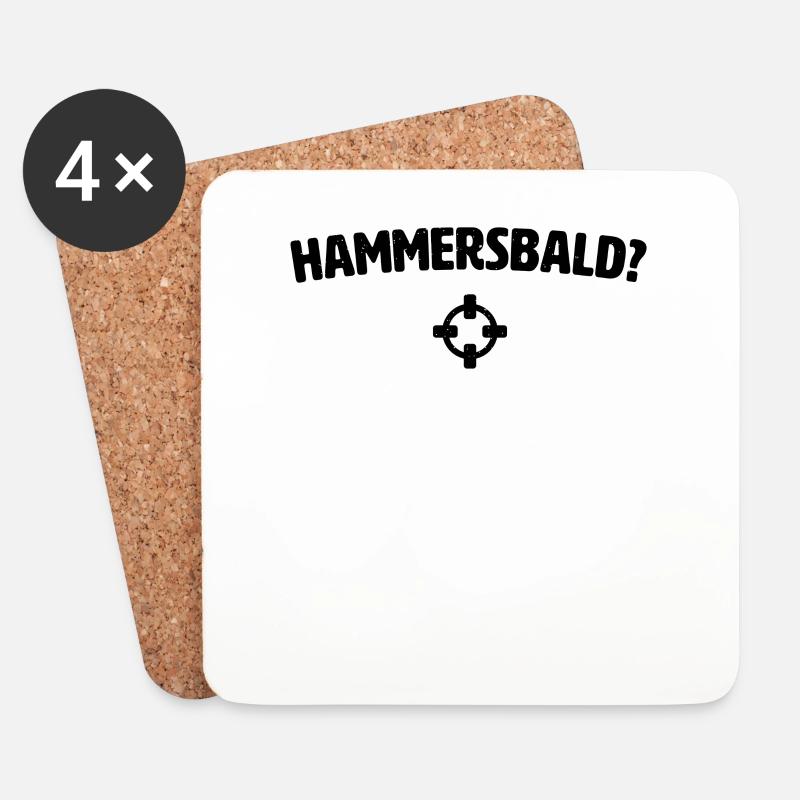 Hammersbald? Nordischer Gott der Ungeduld - Untersetzer (4er-Set) - Weiß