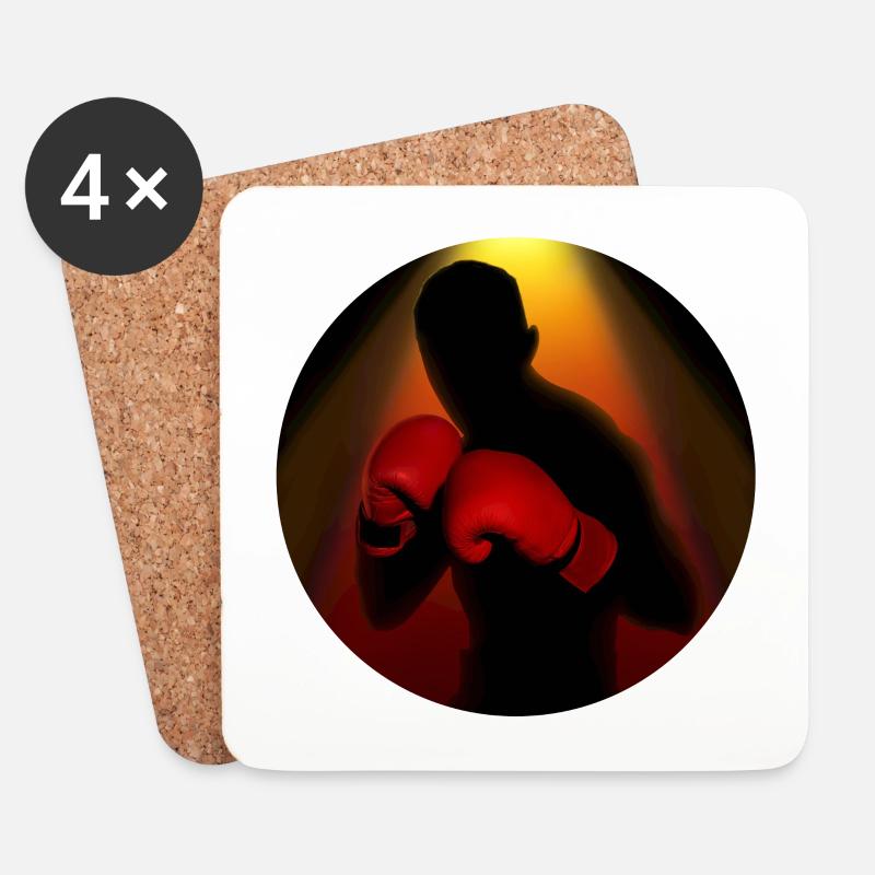 Boxen - Untersetzer (4er-Set) - Weiß