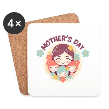 Mother's day - Coasters (set of 4) - white - Front