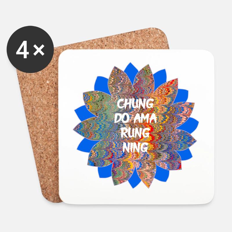 chung do ama rung ning e 49 - Untersetzer (4er-Set) - Weiß