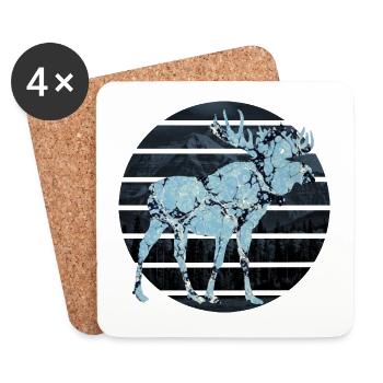 Elch E 55 - Coasters (set of 4) - white - Front