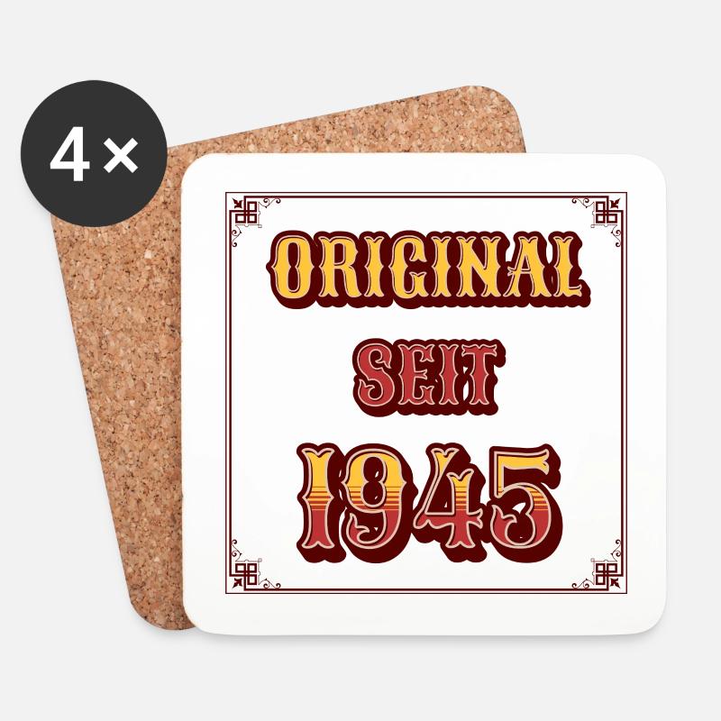 Original seit 1945 - Untersetzer (4er-Set) - Weiß
