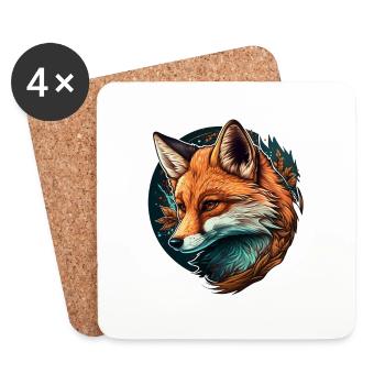 Fox - Untersetzer (4er-Set) - Weiß - Vorne