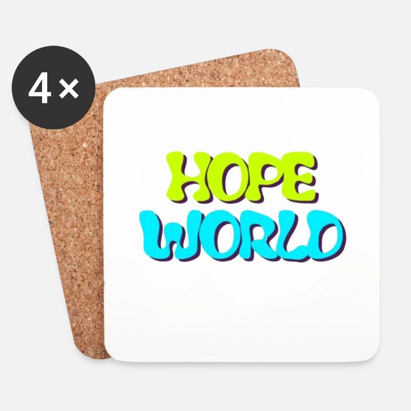 J-Hope - HOPE WORLD - Untersetzer (4er-Set) - Weiß