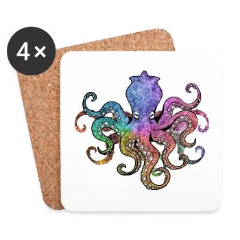 OCTOPUS OCTOPUS - Coasters (set of 4) - white - Front