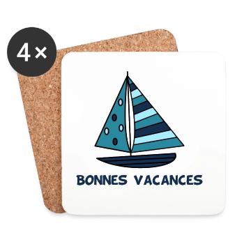 MISTRESS. MASTER. TEACHER. SCHOOL - Coasters (set of 4) - white - Front