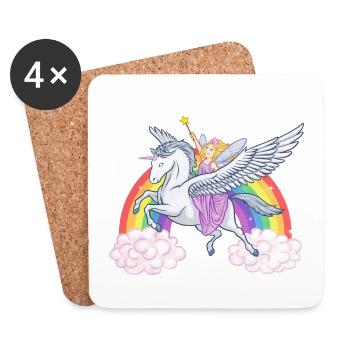Fairy Girl - Dessous de verre (lot de 4) - blanc - Devant