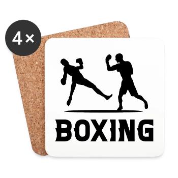 Boxen - Untersetzer (4er-Set) - Weiß - Vorne