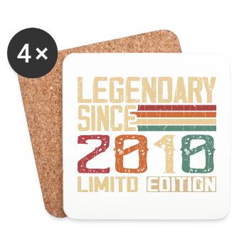 Original 2010 Vintage Cadeau D’anniversaire 2010 - Dessous de verre (lot de 4) - blanc - Devant