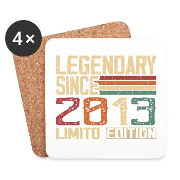 Original 2013 Vintage Cadeau D’anniversaire 2013 - Dessous de verre (lot de 4) - blanc - Devant