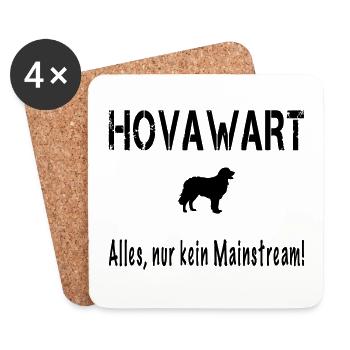 Hovawart Hund Hundespruch Hundebesitzer Hundeliebe - Untersetzer (4er-Set) - Weiß - Vorne