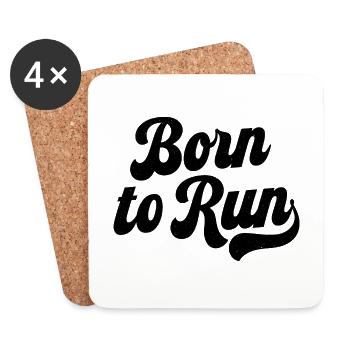 Born to Run - Coasters (set of 4) - white - Front