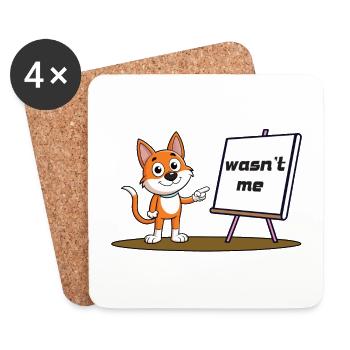 Wasn't Me - Untersetzer (4er-Set) - Weiß - Vorne