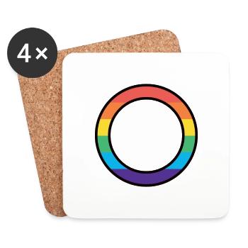 Ace Spectrum - Untersetzer (4er-Set) - Weiß - Vorne