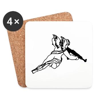 ANGEL - Coasters (set of 4) - white - Front