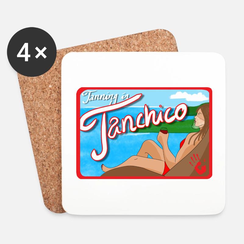 lbotrh tanning - Coasters (set of 4) - white